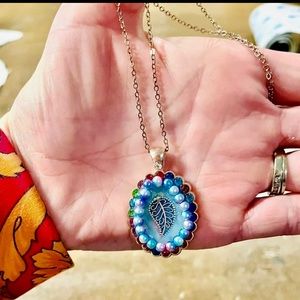 Boho Pendant Necklace Handmade